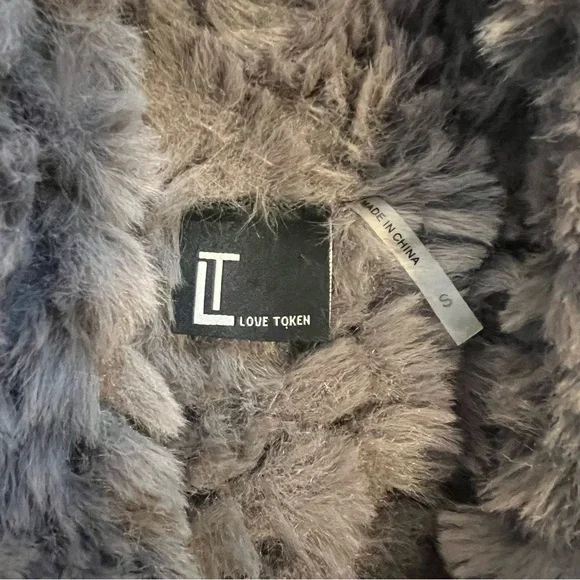 Love Token Gray Teddy Faux Fur Vest - Picture 2 of 6